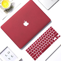 Combo Ốp Macbook, chống va đập, chống xước Màu Đỏ Đô, mỏng nhẹ JRC - Hàng Chính Hãng