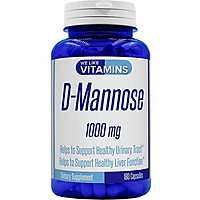 D-Mannose 1000mg per Serving 180 Capsules - 3 Month Supply - D Mannose Supplement with UTI Support in D-Mannose Capsules Helps Support Bladder and Urinary Tract Health