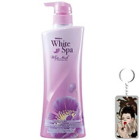 Kem dưỡng ẩm và trắng da da toàn thân Mistine White Spa Lotion 400ml tặng móc khóa