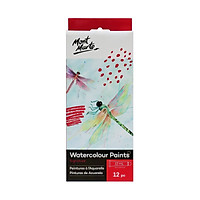 Bộ Màu Vẽ Nước Mont Marte 12/18 Màu x 12ml - Watercolour Paints Signature - PMHS0027/PMHS0048