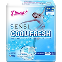 Băng Vệ Sinh Diana Sensi Cool Fresh Siêu mỏng không cánh dài 23cm gói 8 miếng - 20056