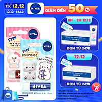 Combo 2 Son Dưỡng Ẩm Chuyên Sâu Nivea Lip Original Care / Chống Nắng Sun Proctect Spf30 / Pomegranate Shine - Tặng Kèm Ốp Son (85061 & 85133 & 85207)