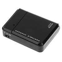 Portable USB Emergency AA Battery Powered Charger With Flashlight For Cellphone iPhone iPod MP3 MP4 Player Black
