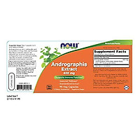 Viên Uống Now Chiết Xuất Cây Xuyên Tâm Liên (Andrographis) 400mg