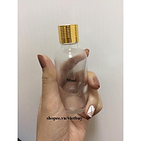 Chai thủy tinh trong nắp vặn 50ml