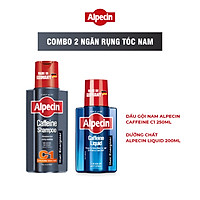 Combo 1 Dầu gội nam Caffeine Alpecin C1 250ml và 1 Dưỡng chất Caffeine Alpecin Liquid 200ml