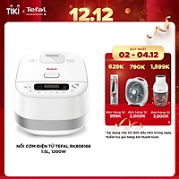 Nồi cơm điện cao tần Tefal RK808168 1.5L - 1200W - Công nghệ Fuzzy logic - Lòng nồi niêu dày 3mm với 5 lớp tích hợp - Ứng dụng công nghệ điện từ IH - Hàng chính hãng