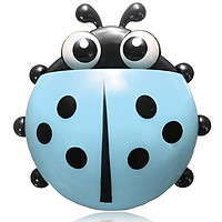Cute Pocket Ladybug Wall Suction Cup Pocket Toothbrush Holder Bathroom Hanger Stuff Home Decoration