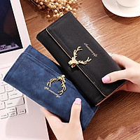 Ví nữ dài cầm tay gấp khóa sừng hươu thời trang VH13