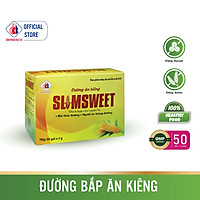 Đường Bắp Ăn Kiêng SLIMSWEET Hộp 50 gói - Dành cho người kiêng đường, tiểu đường và có chế độ ăn đặc biệt