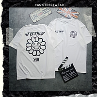 Áo thun tay lỡ form rộng YAS STREETWEAR phông unisex nam nữ, áo thun cotton100% phong cách streetstyle HÌNH IN KO TRÓC