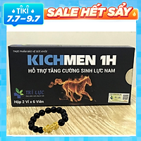 Viên Uống Kichmen 1h (Hộp 2 Vỉ ), Hỗ Trợ Tăng Cường Sinh Lý Nam Tặng kèm Vòng tay Tỳ Hưu