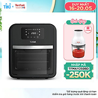 Lò chiên nướng và quay không dầu 9 trong 1 Tefal Easy Fry Oven & Grill FW501815 - 2000W - Dung tích 11L - Công nghệ khí nóng đa chiều - Lồng nồi bằng thép không rỉ phủ chống dính - Hàng chính hãng