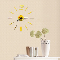 Tailored 3D DIY Roman Numbers Acrylic Mirror Wall Sticker Clock Home Decor Mural Decals