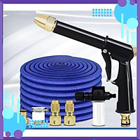 Vòi Xịt Rửa Xe Tưới Cây️ Bộ dây và vòi xịt tăng áp lực nước rửa xe tưới cây loại 7.5m (dãn nở 22m) 206733