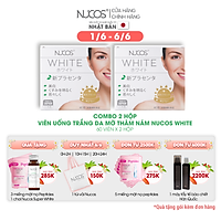 Combo 2 Hộp Viên uống trắng da giảm thâm nám chống nắng Nucos White 2x60 viên