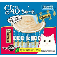 Thức Ăn Cho Mèo - Ciao Churu Thanh Sốt Thưởng (1 Túi / 20 Thanh)