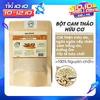 Bột Cam Thảo hữu cơ UMIHOME nguyên chất (35g) bột đắp mặt dưỡng trắng da, dùng tắm trắng, loại bỏ mụn nám tàn nhang hiệu quả