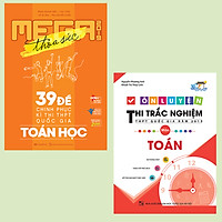 Combo sách ôn luyên thi trắc nghiệm THPT quốc gia – Mega luyện đề 2019 môn toán.