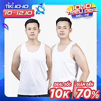 Combo 2 áo ba lỗ nam, áo 3 lỗ nam, sợi cotton mềm mịn, thấm hút mồ hôi tốt, thoáng mát, mặc thoải mái JAMANO