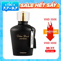 Nước Hoa nam LONKOOM PARFUM Retro Black Perfume Leather EDT 100ml Hương thơm Retro
