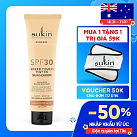 Kem Chống Nắng SPF30 Sukin Suncare SPF30 Sheer Touch Tinted Sunscreen Light - Medium 60ml