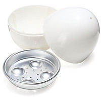 4 Egg Boiler Cooker Cup Poacher Steamer For Microwave Breakfast Kitchen Maker