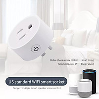 Ổ Cắm Thông Minh Wifi AC 10A, 90-265V, Điều Khiển Từ Xa Bằng Điện Thoại