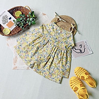 Set Bộ Quần Áo 2 Dây Hoa Nhí Cho Bé Gái Từ 8-23kg Babi mama S30