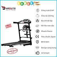 Máy Chạy Bộ Tại Nhà Gấp Gọn HASUTA HTM-500, 12 Chế Độ Tập Luyện - Hàng Chính Hãng