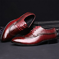 British bullock carved shoes men's formal shoes Patent leather business dress shoes