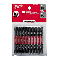 Bộ 10 Đầu vặn vít ngắn (PH3-65mm) Milwaukee 48-32-4362