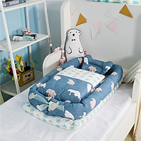 Combo giường nệm cho bé Hinata N01 - Không kèm chăn