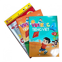 Combo Vui học Tiếng Việt lớp 4 + tập bọc sách vở
