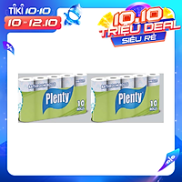 Combo 20 cuộn Giấy vệ sinh PLENTY, 2 Lớp, 215 Tờ/cuộn