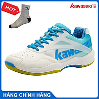 Giày cầu lông Kawasaki K171 chuyên nghiệp, đế kếp, chống lật cổ chân - tặng kèm tất thể thao Bendu