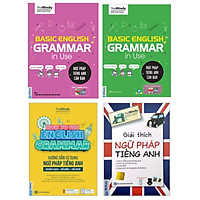 COMBO 4 QUYỂN SÁCH NGỮ PHÁP TIẾNG ANH ( NGỮ PHÁP TIẾNG ANH CĂN BẢN chibi - Ngữ pháp tiếng anh căn bản (bìa xanh 1 màu) - Giải thích ngữ pháp tiếng anh (2 màu) - Hướng dẫn sử dụng ngữ pháp tiếng Anh)