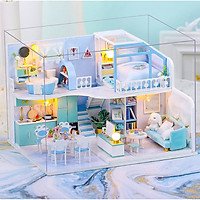 Mô Hình Nhà Gỗ DIY - Crush Blue K057 ( Tặng Kèm Keo + Bộ Dụng Cụ )