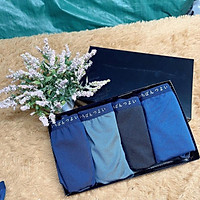 Quần lót nam,Quần sịp chéo Muji thông hơi xuất Nhật,set 4 chiếc Full box