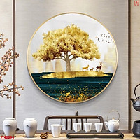 Tranh Treo Tường Tráng Gương Pha Lê Cao Cấp “Phong Cảnh Nghệ Thuật” Trang Trí Phòng Khách Sang Trọng, Hiện Đại / TR.012