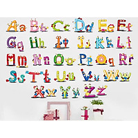 decal dán tường chữ cái ngộ nghĩnh xh6220