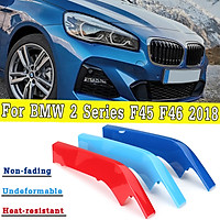 9 Bars M Color Grille Grill Cover Clip Trim Fit For BMW 2 Series F45 F46 2018