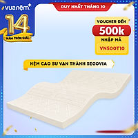 Nệm cao su Vạn Thành Segovia sở hữu công nghệ kháng khuẩn hiện đại, cách ly chuyển động tốt, thoáng khí