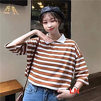 Áo polo kẻ tay lỡ L&N