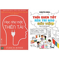 Combo 2 Cuốn Sách Học Như Một Thiên Tài + Thói Quen Tốt Rèn Trí Não Siêu Việt