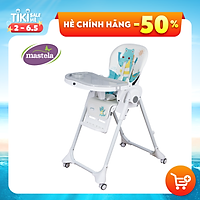 Ghế ngồi ăn dặm điều chỉnh độ cao, điều chỉnh ngả lưng có bánh xe Mastela 1015 cho bé 6 tháng đến 5 tuổi chuẩn ASTM Mỹ - tặng áo yếm ăn dặm chống nước