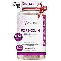 DACHA Forskolin Max Strength LivePure - 500mg Coleus Extract for Weight Loss, Keto Diet Pills That Work Fast for Women & Men, Maximum Slim Look, Lose Weight Fast for Women, Rapid Tone, Luna Trim, MD