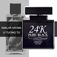 Nước Hoa LONKOOM PARFUM 24K perfume Pure Black for women EDP Aromatic-Fougere Fragrance 100ml