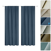 Semi Blackout Curtains 2 Panel Modern Curtains Room Darkening Thermal Insulated Design Grommet Window for Bedroom Living