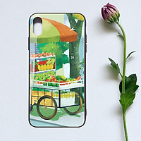 Ốp Lưng Kính Cường Lực - Viền Dẻo - Giành Cho Dòng Iphone - Phong Cách Á Đông - AD007
